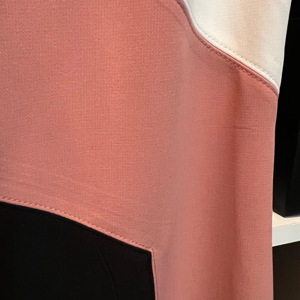 White House Black Market color-block Dress Sz10. - Picture 5 of 12